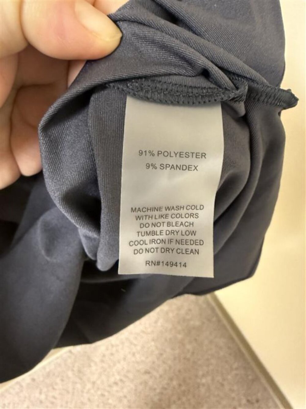 Johnny Was Active Long Sleeve Top - XL - NWT - Navy Athleisure - Picture 6 of 7